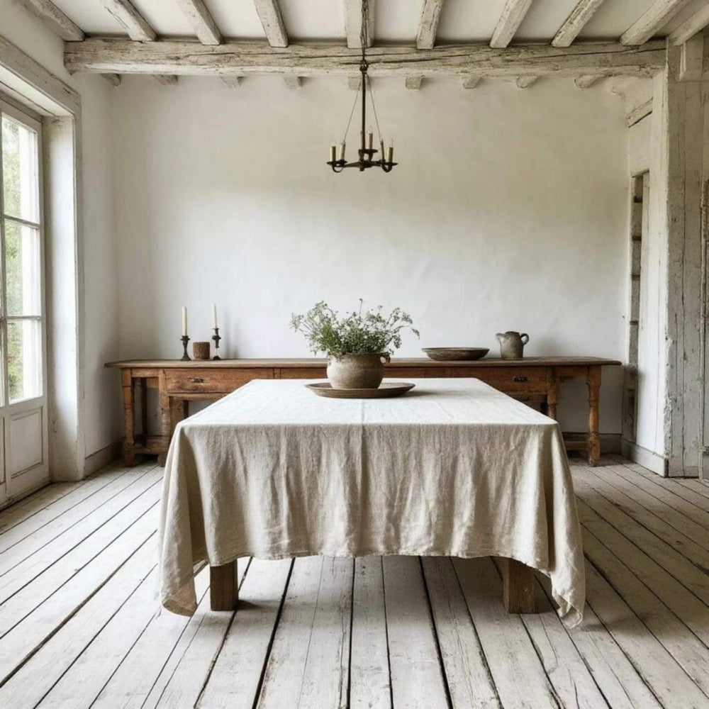 Linen Soft Tablecloth - Kitchen Decor - Table Linen