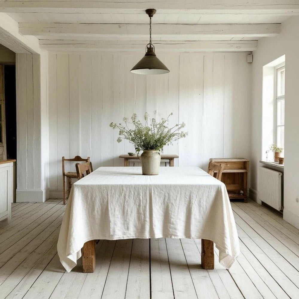 Linen Soft Tablecloth - Kitchen Decor - Table Linen